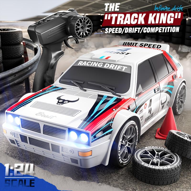 1:24 Scale 4WD Drift Racing Car With 2-Speed Switch LED Headlights Drift Compatible with SmartphonesTablets 2.4GHz Wireless Control