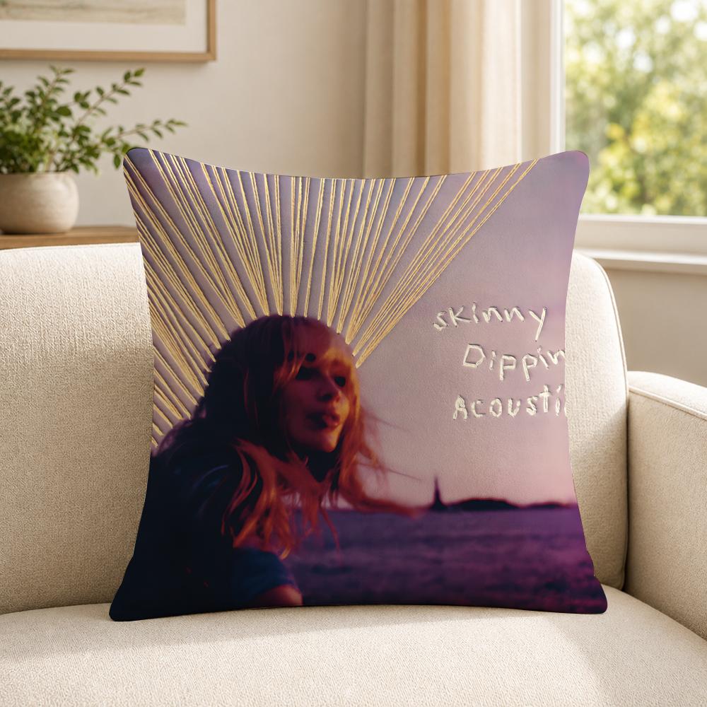 Singer SSabrina CCarpenter Cushion Cover Soft Short Plush SkinFriendly Cushion Case for MultiScene Use
