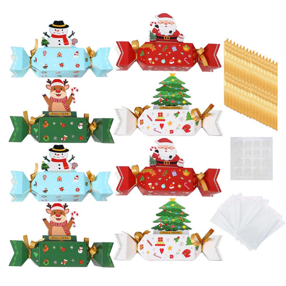 

8pcs Christmas Money Pull Pouch Funny SurpriseBox Money Gift Box Money Pull Box With 80 Transparent Bags For Kids Adults Other