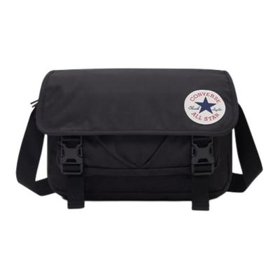 Klasyczna torba na ramię crossbody z poliestru, wielokieszeniowa, unisex, czarna 10026011-A01