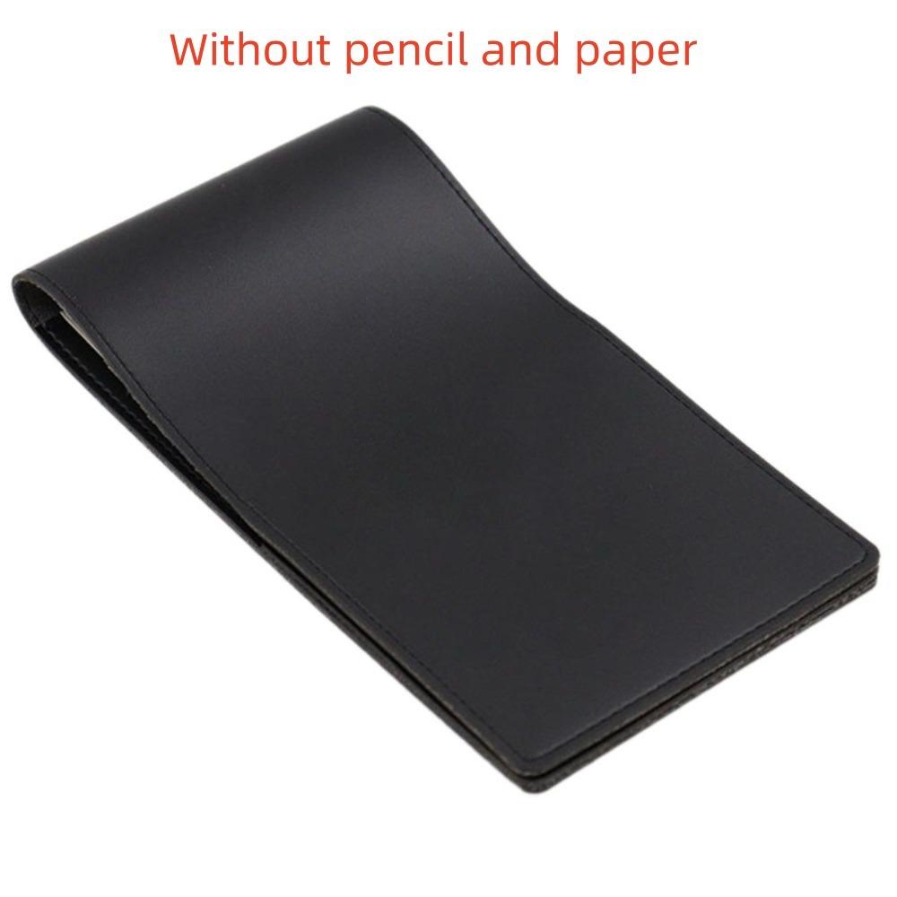 Black Brown Golf Scorecard Holder PU Leather Score Notebook Golf Golf Score Book  Outdoor Sports