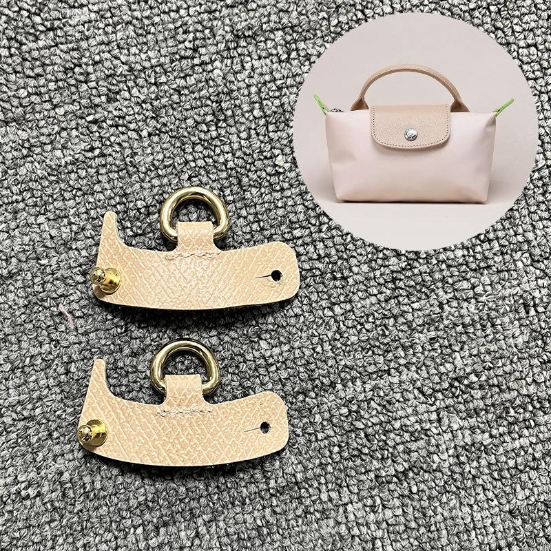 First Layer Cowhide Longxiang Mini Non-destructive Modification Dumpling Shoulder Strap Crossbody Bag Accessories Punching DIY