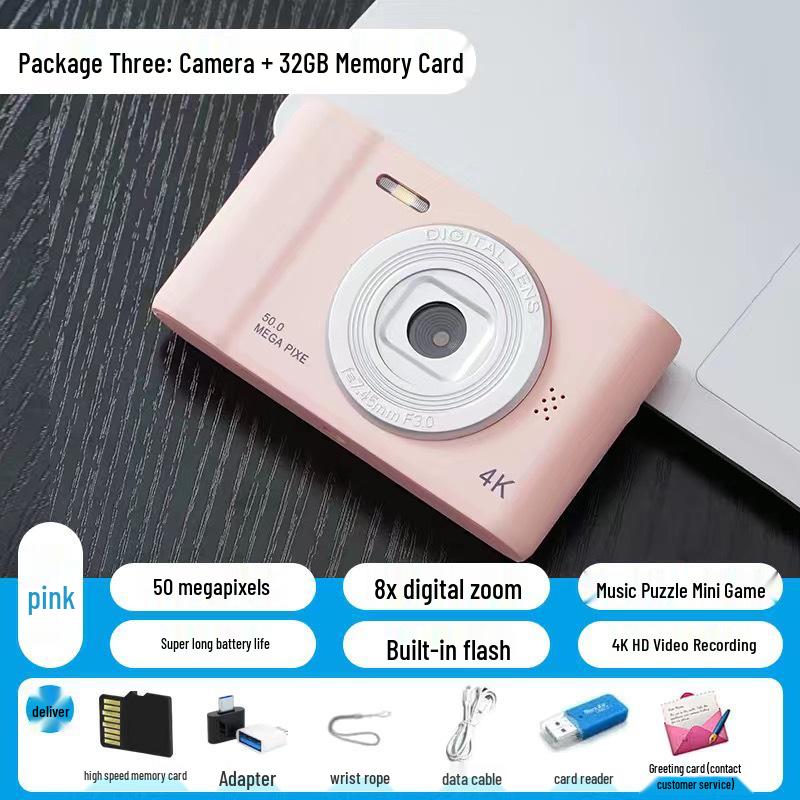 5000W Pixel HD Portable Digital Student Camera with CCD