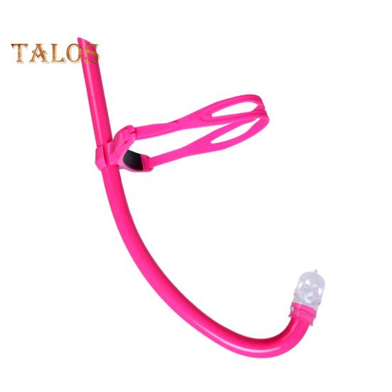 Snorkel Training Tube for Lap Swimming Diving Snorkel Breathing Tube with Headband Liquid Silicone Mouthpiece Snorkel Tube for Adult Kids