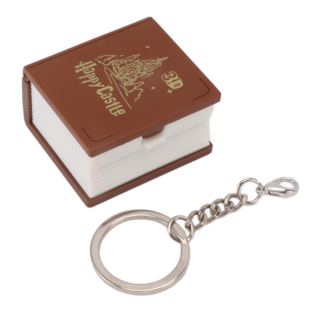 Dinosaur Sammenleggbar 3D Stereo Bok Nøkkelring Mini Sammenleggbar 3D Bok Nøkkelring for Dekorering