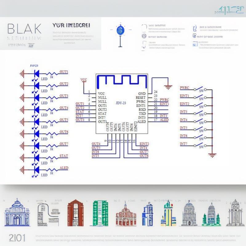 BLE 5.0 Bluetooth Module CC2541 Transparent Data Transmission Low Power Bluetooth Slave for Wearable Electronics Development