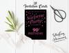 Darling Souvenir Black Birthday Invitation Card Printable Elegant Fill or Write In Blank Party Invites 28 Pcs 5 X 7