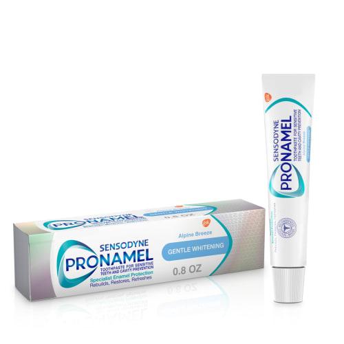 

Зубная паста Sensodyne Pronamel Gentle Whitening Alpine Breeze - 0,8 унции - Дорожный размер