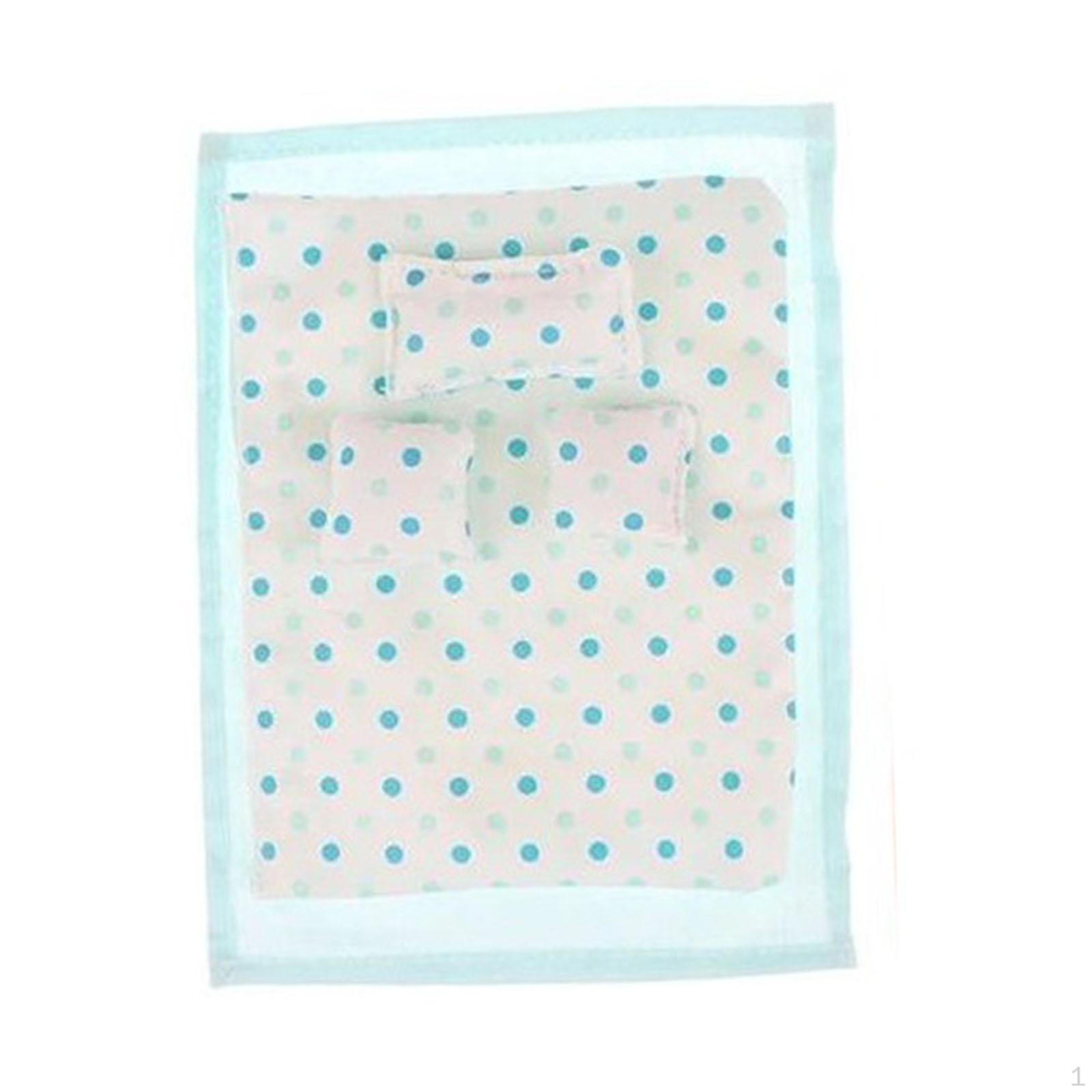 

1/12 масштаб міні постільна білизна лялька аксесуари модель реалістичний DIY Craft House Set для синій