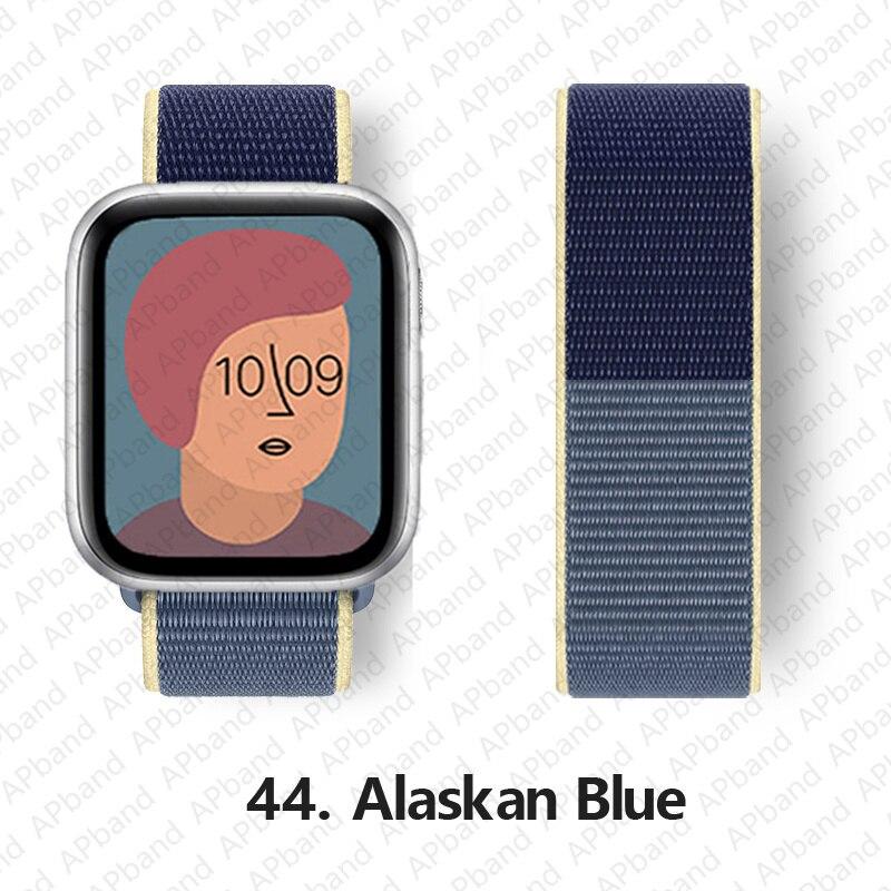 Nylon Band Voor Apple horlogeband 44mm 40mm 42mm 38mm 41mm 45mm 41 45 smartwatch polsband riem lus armband iWatch 3 4 5 se 6 7