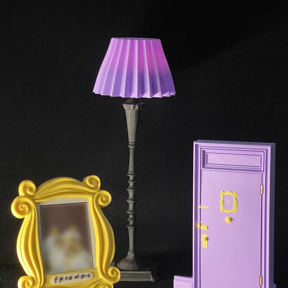 Jednoduchý fialový dveřní vertikální fotorámeček Kreativní magnet na ledničku 3palcový multifunkční žlutý fotorámeček Dárek pro přátele