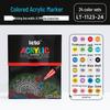 Acrylic Marker Set: 260 Waterproof, Quick-Drying Colors for Art Students and DIY Graffiti.