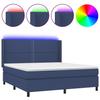 VidaXL Slatted Bed Base with LED Mattress, Upholstered Bed, Double Bed, Adult Bedroom Interior Bed, 3138259