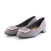 HIMIKO/Himiko/[WEB Exclusive] Buckle Design Low Heel Pumps/640004 Gray 245
