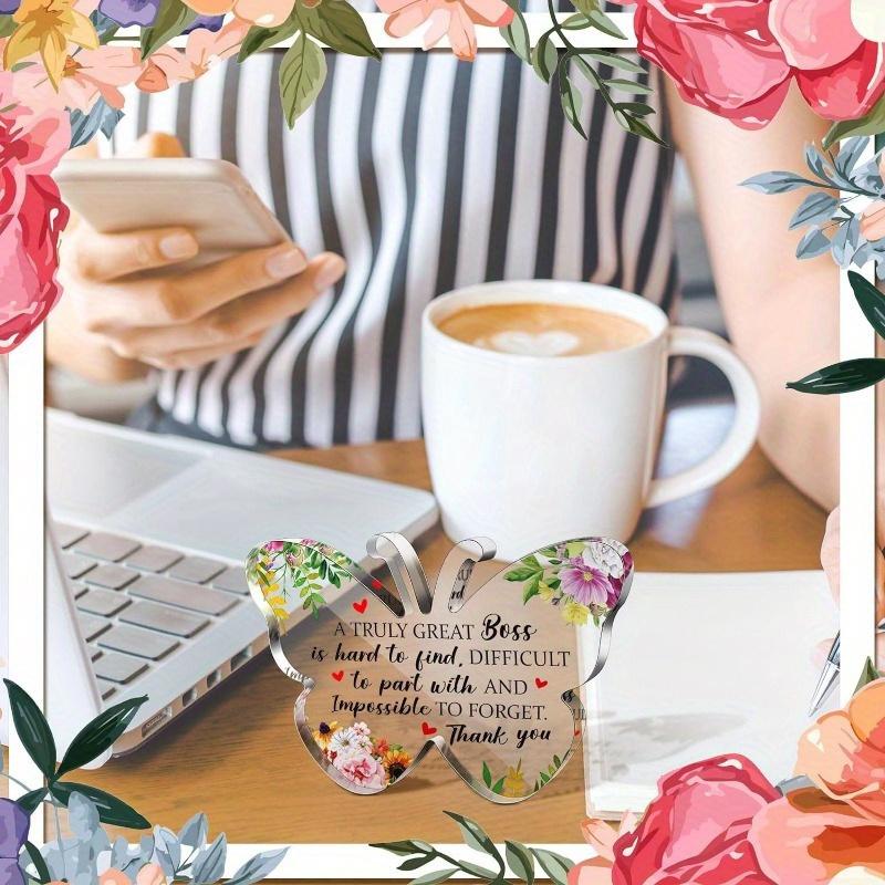 Thank You Acrylic Sign - Inspirational Appreciation Gift for Boss & Coworkers