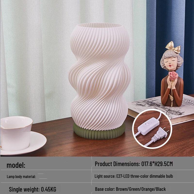 Decorative Bedside Vase Table Lamp
