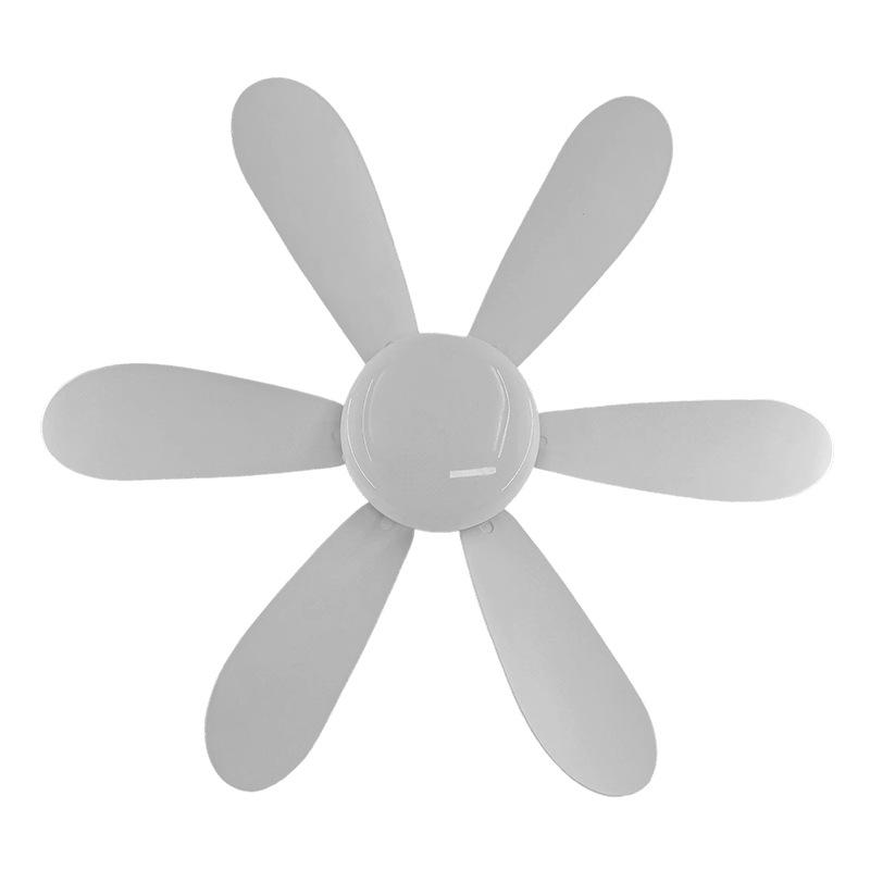 Luz LED con Ventilador - Rosca E27, Fácil Instalación, Control Remoto Silencioso, Tricolor, Diseño de Seis Palas para Dormitorio Infantil.