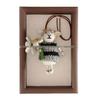 Blonde Flower Wool Felt Lamb Doll Pendant - Bag Charm, Keychain, Car Ornament