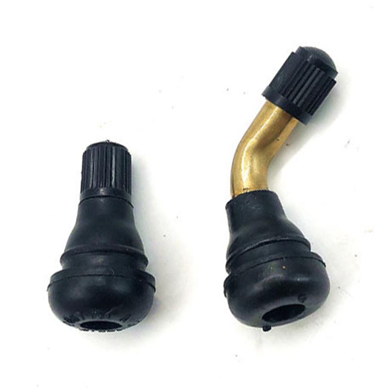 2 Pcs Anti-leakage Curved Straight Nozzle Vacuum Tire Valve for Auto Motorcycle Electric Scooter Car Tubeless Tyres Air Valve