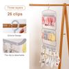 Socks Drying Rack With 18/26 Clips Underwear Baby Saliva Towel Space-Saving Multifunctional Household Dormitory Student Laundry