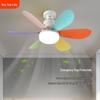 Smart Silent Floral Fan Light Bulb with Remote Control for Home or Restaurant