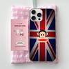 Klassisches Mode-Logo P-Paul F-Frank Handyhülle Für iPhone 17 16 15 14 13 12 11 Pro Max Plus Satin Bunte Hülle