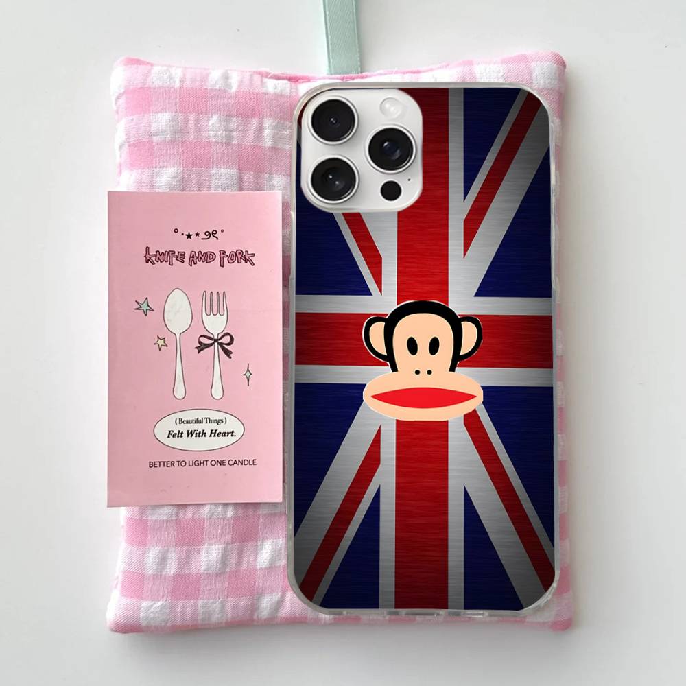 Klassisches Mode-Logo P-Paul F-Frank Handyhülle Für iPhone 17 16 15 14 13 12 11 Pro Max Plus Satin Bunte Hülle