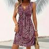 Summer New Women's Clothing Topsy Leopard Print Women's Dress