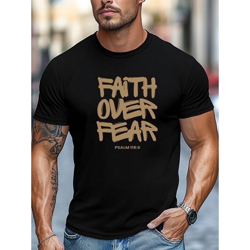 

European sizes Men s Verse T-Shirt-Casual Round Neck Summer Tee, Solid Color for Church, Casual Attire & Faith Events 4XL чорний