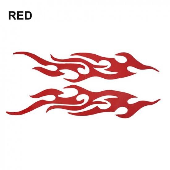 DIY Flame Vinyl Decal Sticker Waterproof For Car Motorcycle Gas Tank Fende