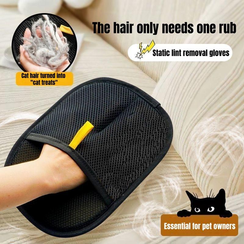 Pet hair removal glove, efficient pet hand hair removal glove, reusable pet hair removal glove