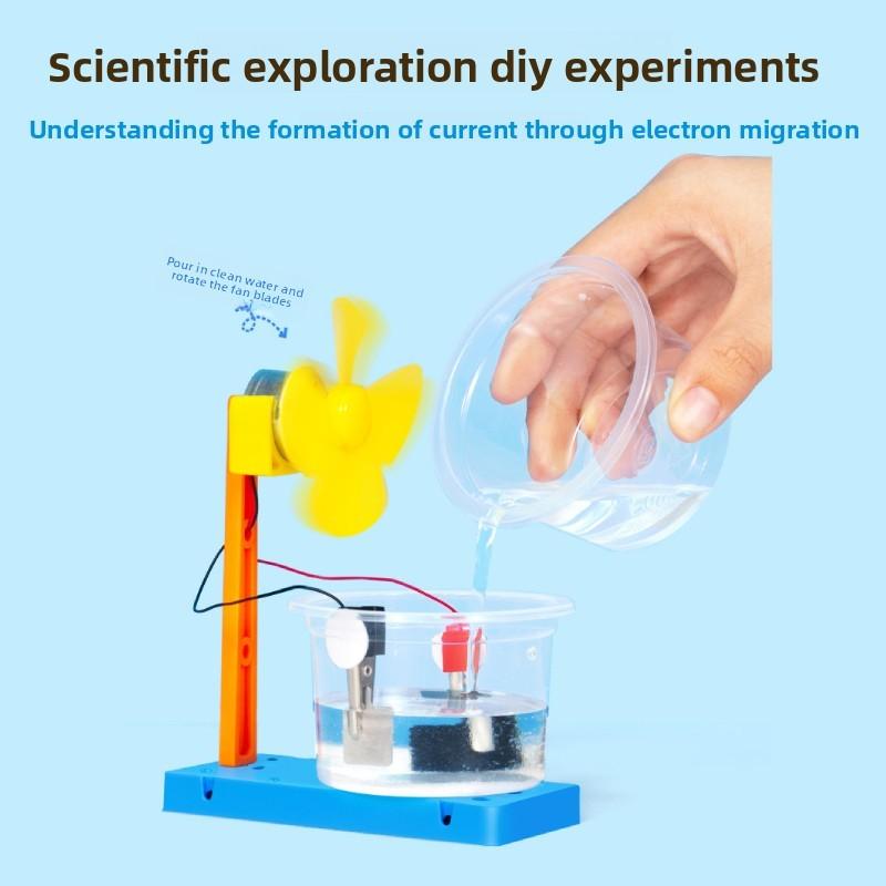 Simulated Saltwater Power Generation Fan Experimental Material Kid Puzzle Toy For Children And Students