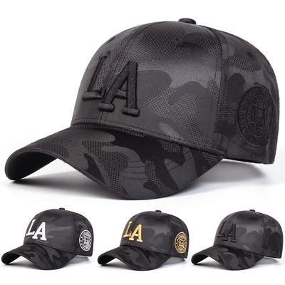 Unisex Buchstabenstickerei Verstellbare Camouflage Baseballkappe Schlichte Kappen Frühling Herbst Outdoor Sport Reise