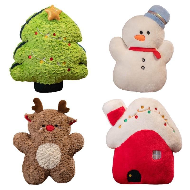 Christmas Snowman Tree Reindeer Plush Toys Stuffed Doll Decoration Gift Kids