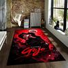 "Anime Style Satoru Gojo Carpet with Red and Black Design Pattern" Suitable for use as an anti-slip for living room bedroom sofas