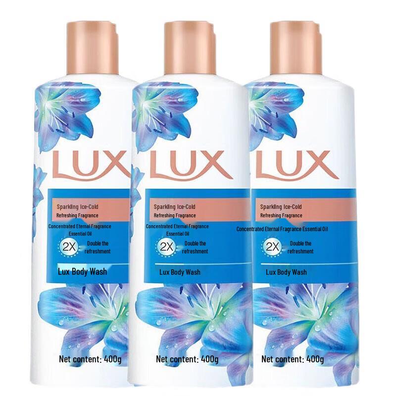 LUX Sparkling Ice Cool Refreshing Shower Gel 3-Pack
