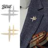 Star-shaped Pin Rhinestone Star Brooch Double Lapel Sparkling Jewelry Fashion