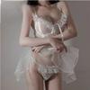 Sexy Lingerie Set Women Porno Sleepwear G String Underwear Porno Sleepwear Lace Sex Clothes Babydoll Erotic Transparent Dress