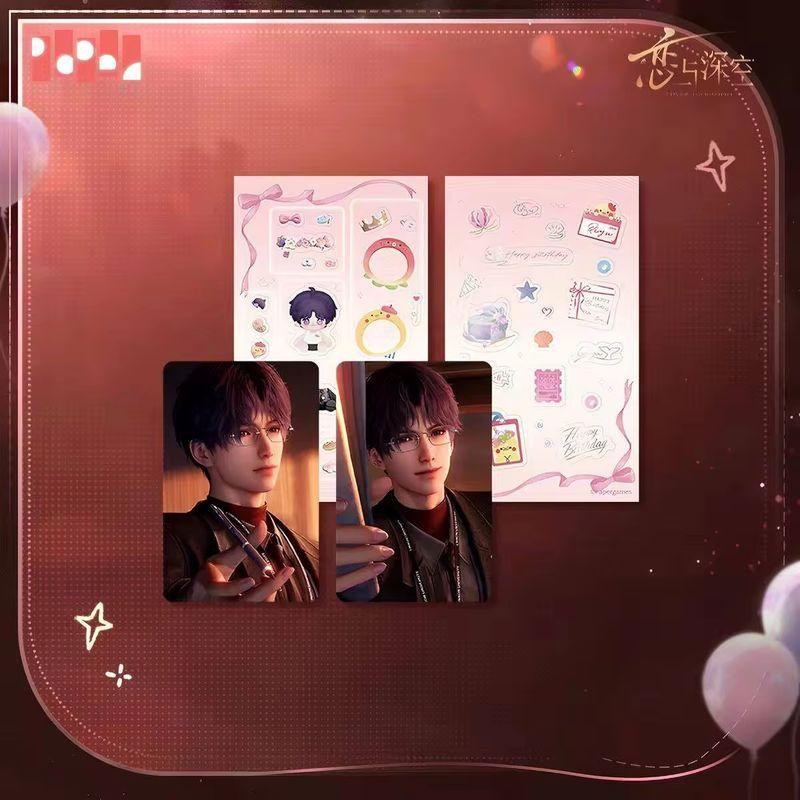 Genuine Love and Deepspace Rafayel Birthday Cosplay Badge Cartoon Card Instant Imaging Cards Emblem Protector Album Gift