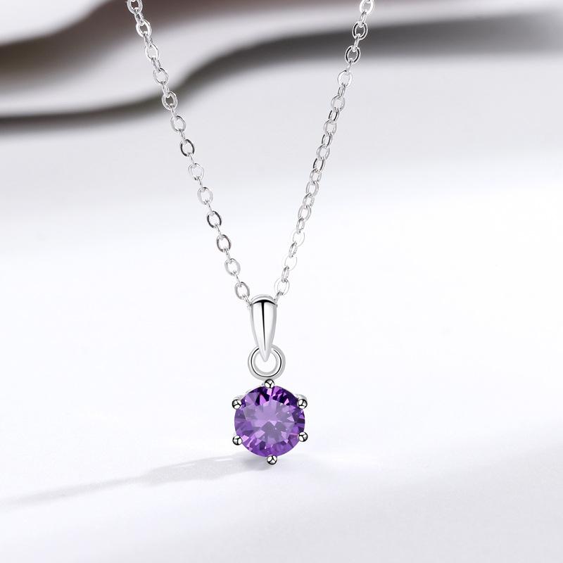 

Ювелирное изделие с шестью когтями, инкрустированными бриллиантами, циркониевым кулоном, корейская версия, темперамент, мода, нишевый дизайн, персонализированное ожерелье, женское