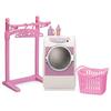 TAKARA TOMY "Licca-chan LF-02 Spinning Washing Machine" Dress-up Doll Pretend Play Toy, Ages 3 and u