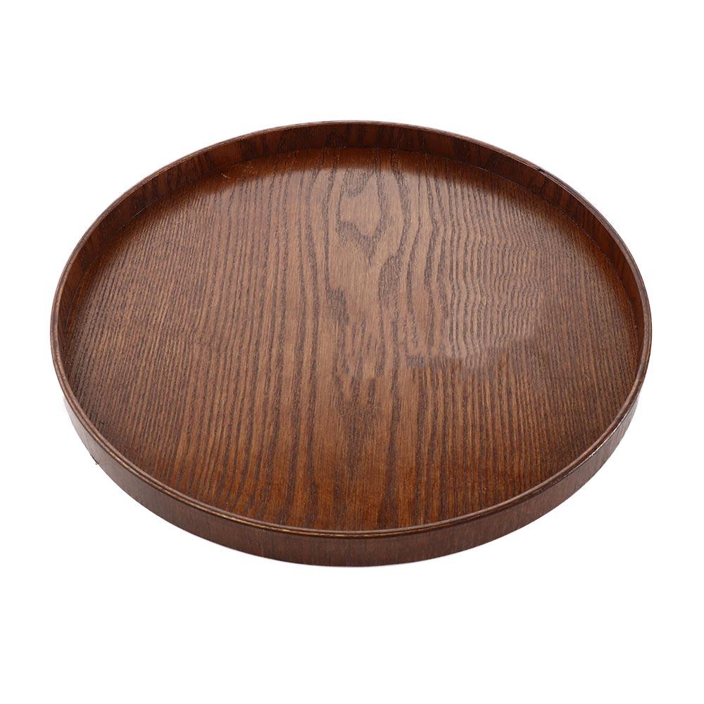 Round 21cm/24cm/27cm/30cm Traditional Kitchenware Chinese Style Snack Plate Storage Trays Tea Tray Salad Bowl Platter