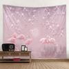 Plant, Flower, and Bird Tapestry Simple Nordic Style Wall Hanging Cloth Hippie Bohemian Home Dormitory Aesthetic Wall Decoration