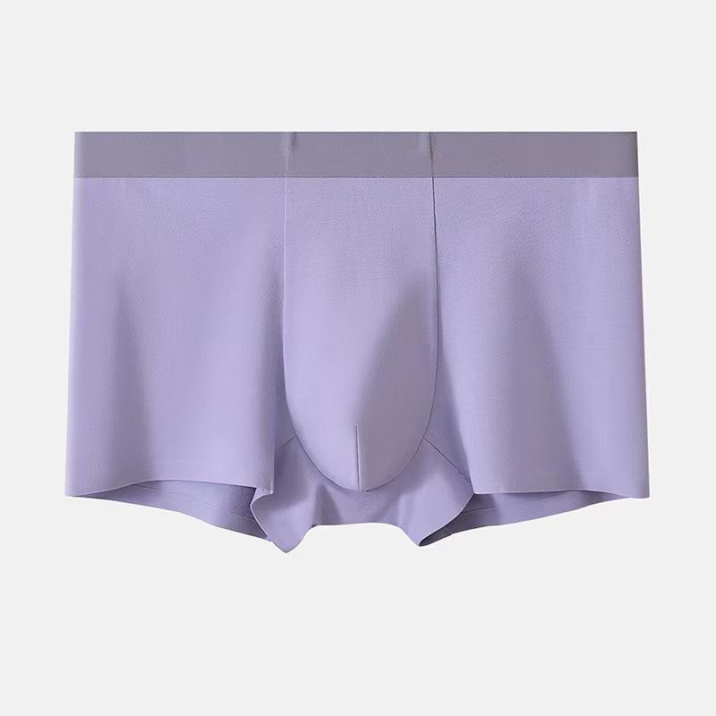 Boxers ajustés sans coutures pour hommes: Coton Longue Fibre du Xinjiang - Pantalon Confortable, Respirant, Antibactérien en Soie à Quatre Coins