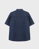 WORK ON BODY OFF Tenu Semi-Overfit Denim Short Sleeve Shirt [Blue]