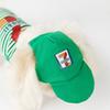 Spring Summer Dog Striped Knitted Funny Hat Vest Set Medium Small Dog Teddy Cat Pet Dog Clothes