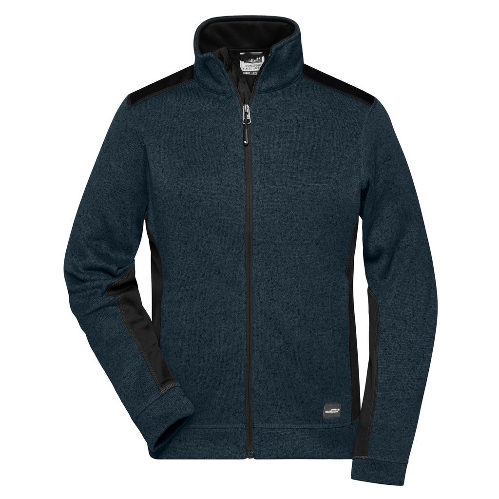 James and Nicholson Womens/Ladies Knitted Work Fleece Jacket