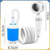 Portable Shower Travel Shower Pump Multipurpose Versatile Compact Camp Shower Set Travel Bathing Hiking Washing Tool