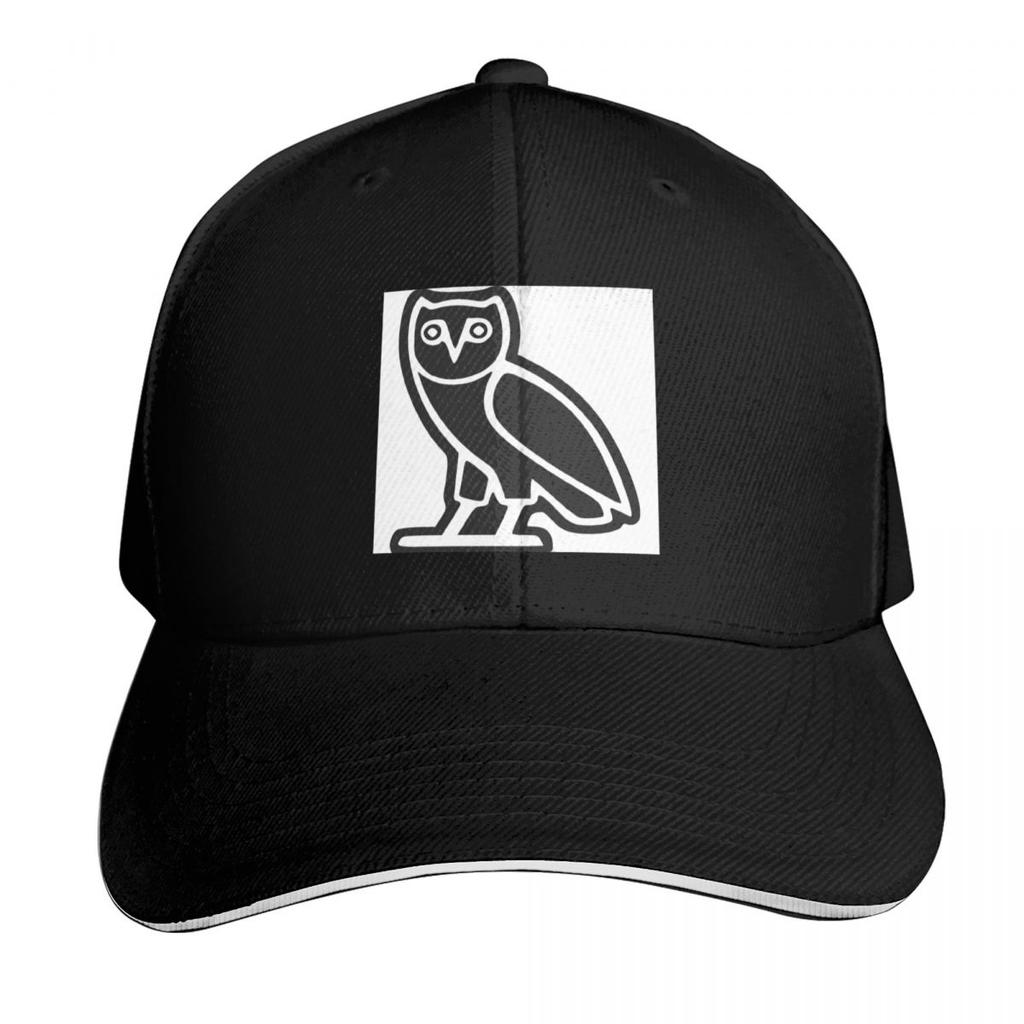 O V O Drakes Owl Baseball Cap Unisexs big size hat Beach Outing Winter hat Hood Boy Child Womens
