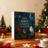 Ptačí adventní kalendář 2025 Odpočítávací krabička na 24 dní Realistické ptačí ozdoby Vánoční stromeček Sváteční dárek pro milovníky ptáků